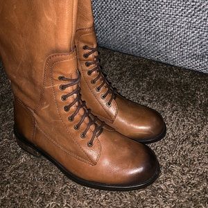Vince Camuto brown leather boots